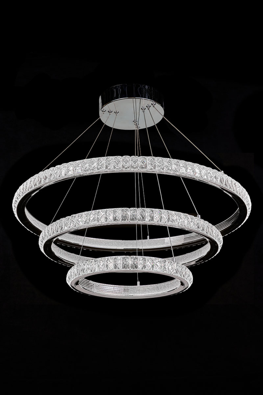 подвесная люстра colisee le7718/800-3k chrome