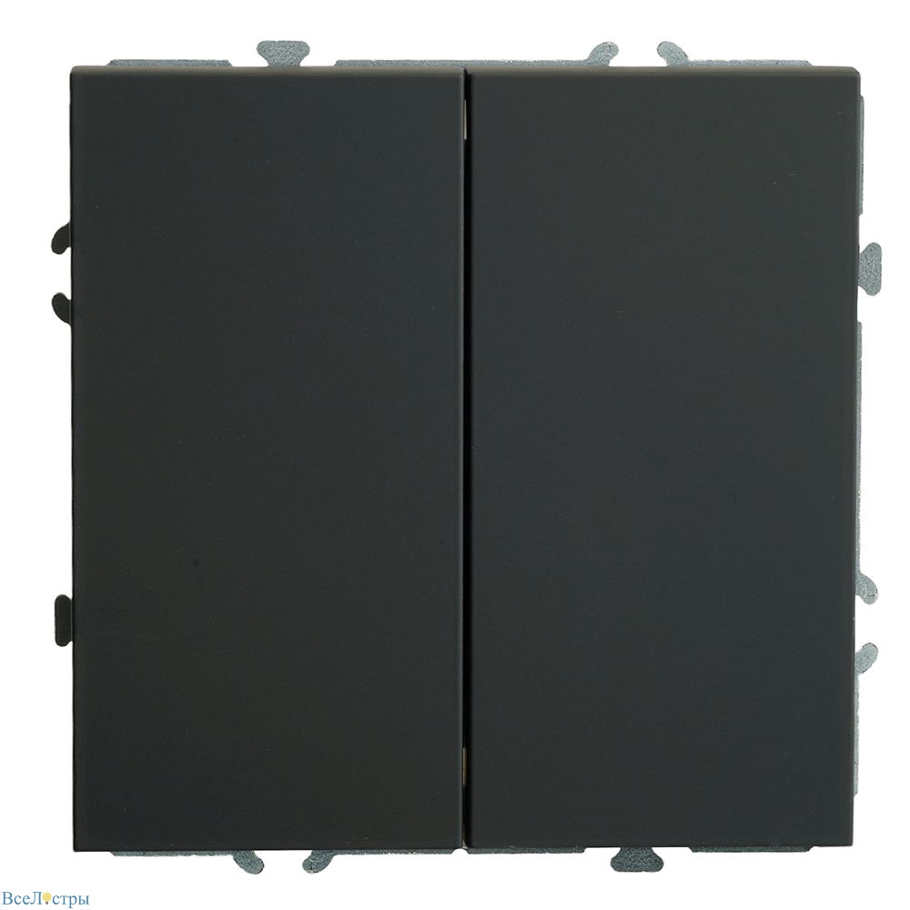 переключатель 2-клавишный stekker эмили rsw10-5107-05zk 50249