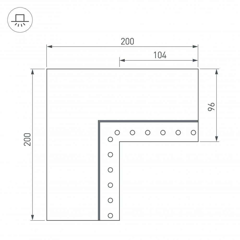 соединитель профиля arlight sl-linia 030136