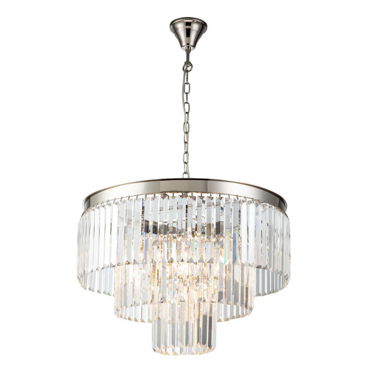 подвесная люстра ilamp triumph 7383/8p nickel