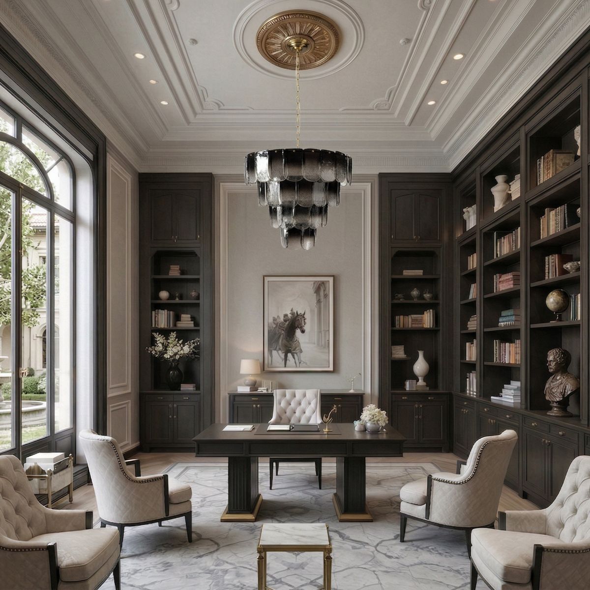 подвесная люстра loft it gradient 10482/600 smoke