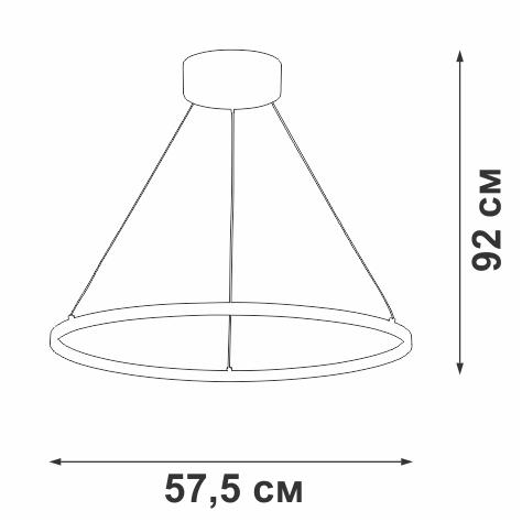 подвесной светодиодный светильник vitaluce v04665-03/1s