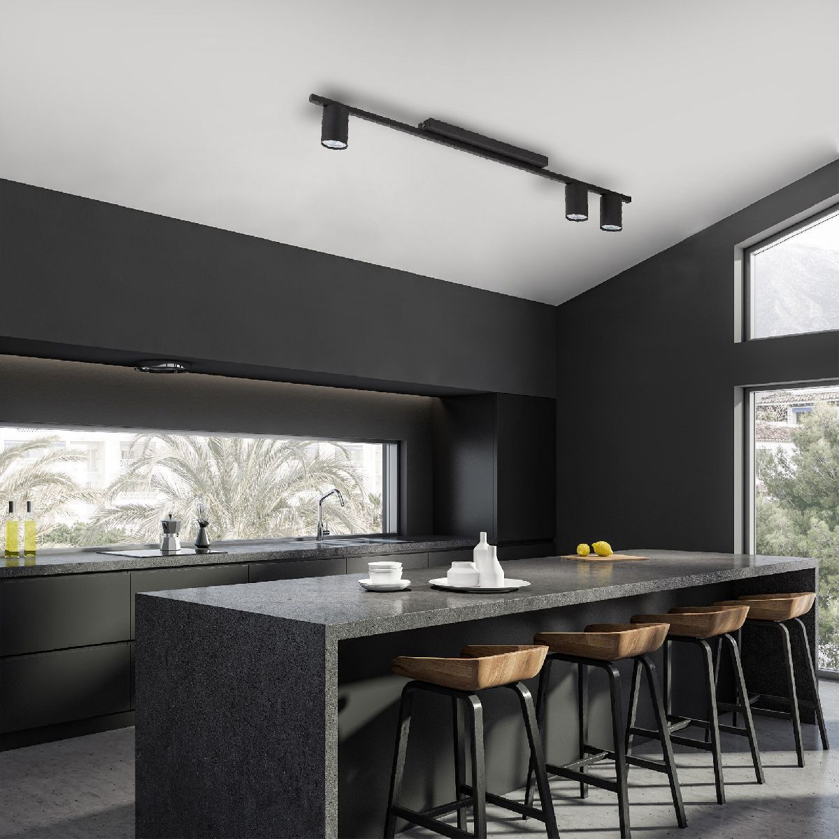потолочный светильник tk lighting 4565 logan black a065378