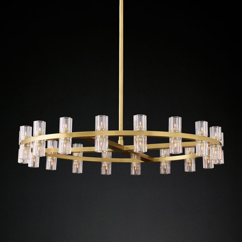 люстра на штанге delight collection arcachon km1000p-36 brass