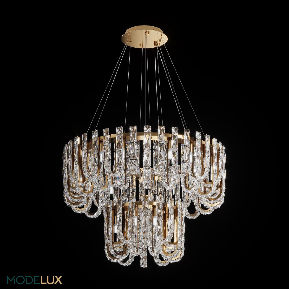 подвесная люстра modelux ml.6621.28 bs