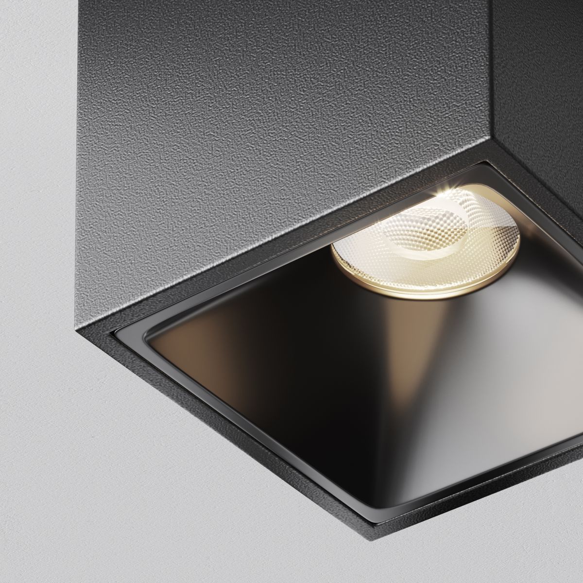 потолочный светильник maytoni technical alfa led c065cl-8w4k-sq-b