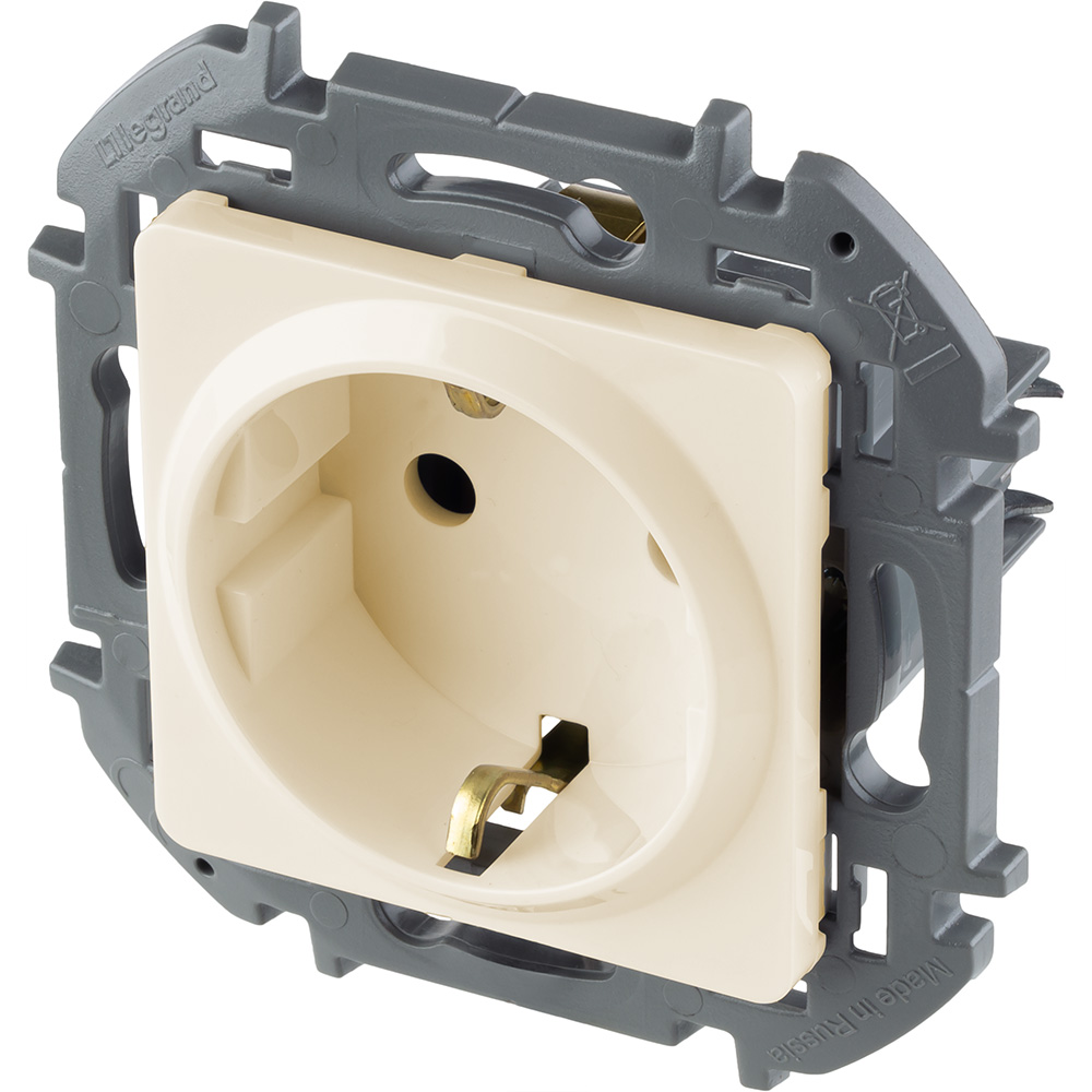 розетка с/з legrand inspiria 673721