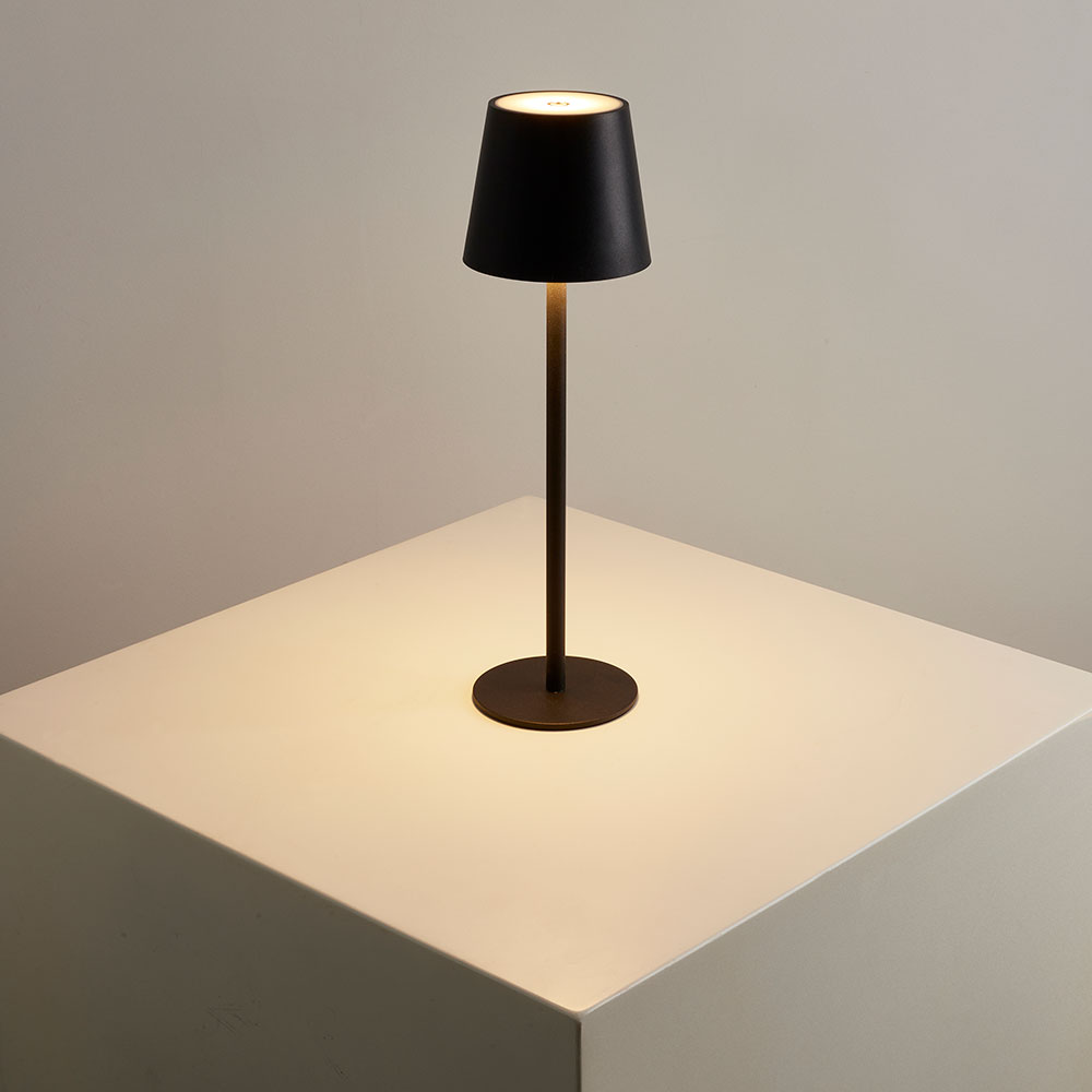 уличный настольный светильник arte lamp fuyue a1614lt-1bk