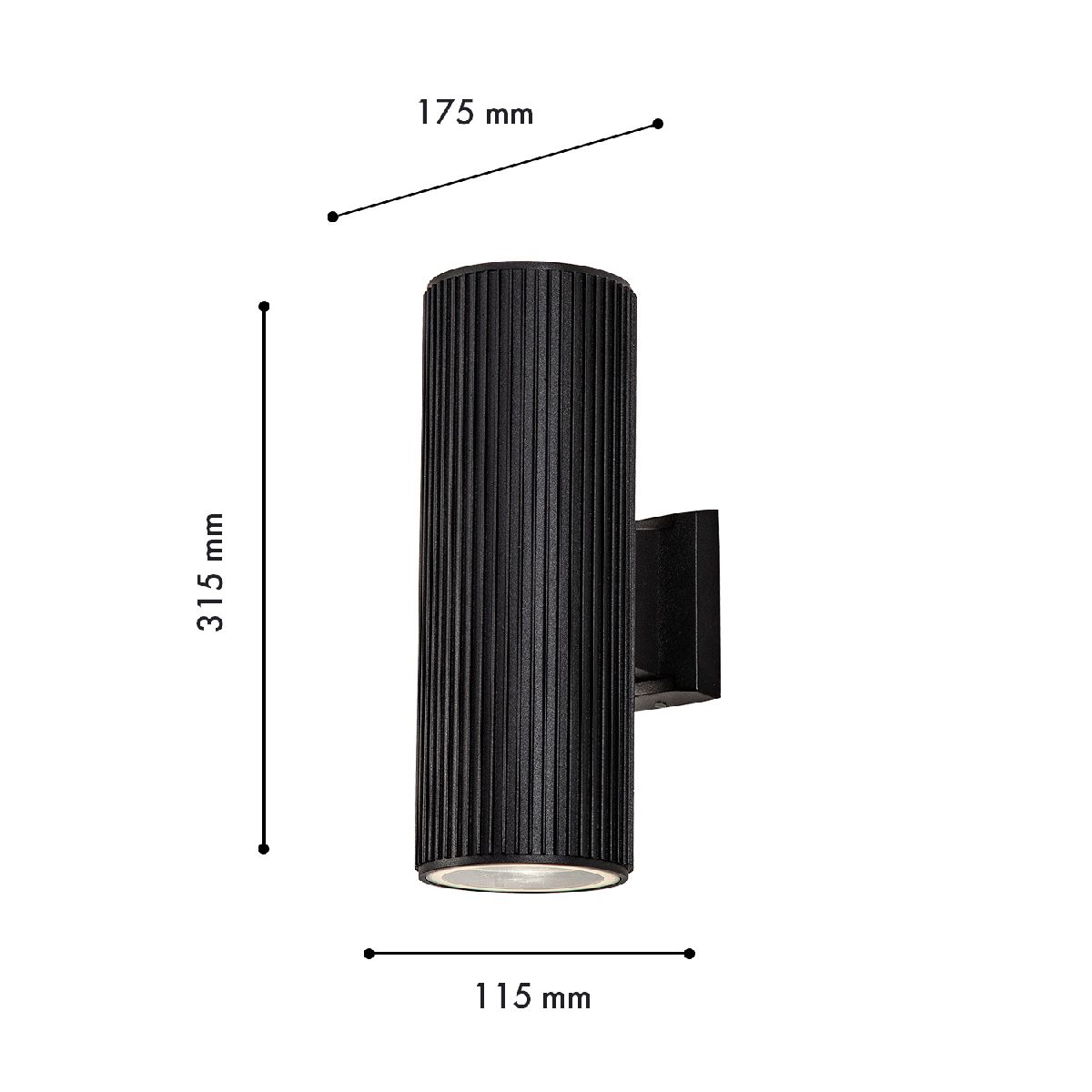 уличный настенный светильник favourite pola 4513-2w