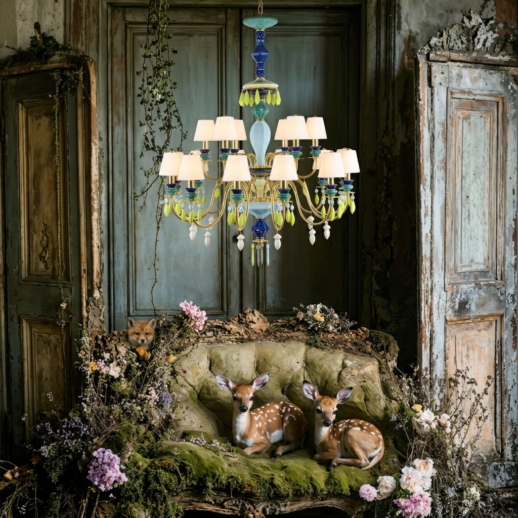 подвесная люстра loft it grace 10203/10 green