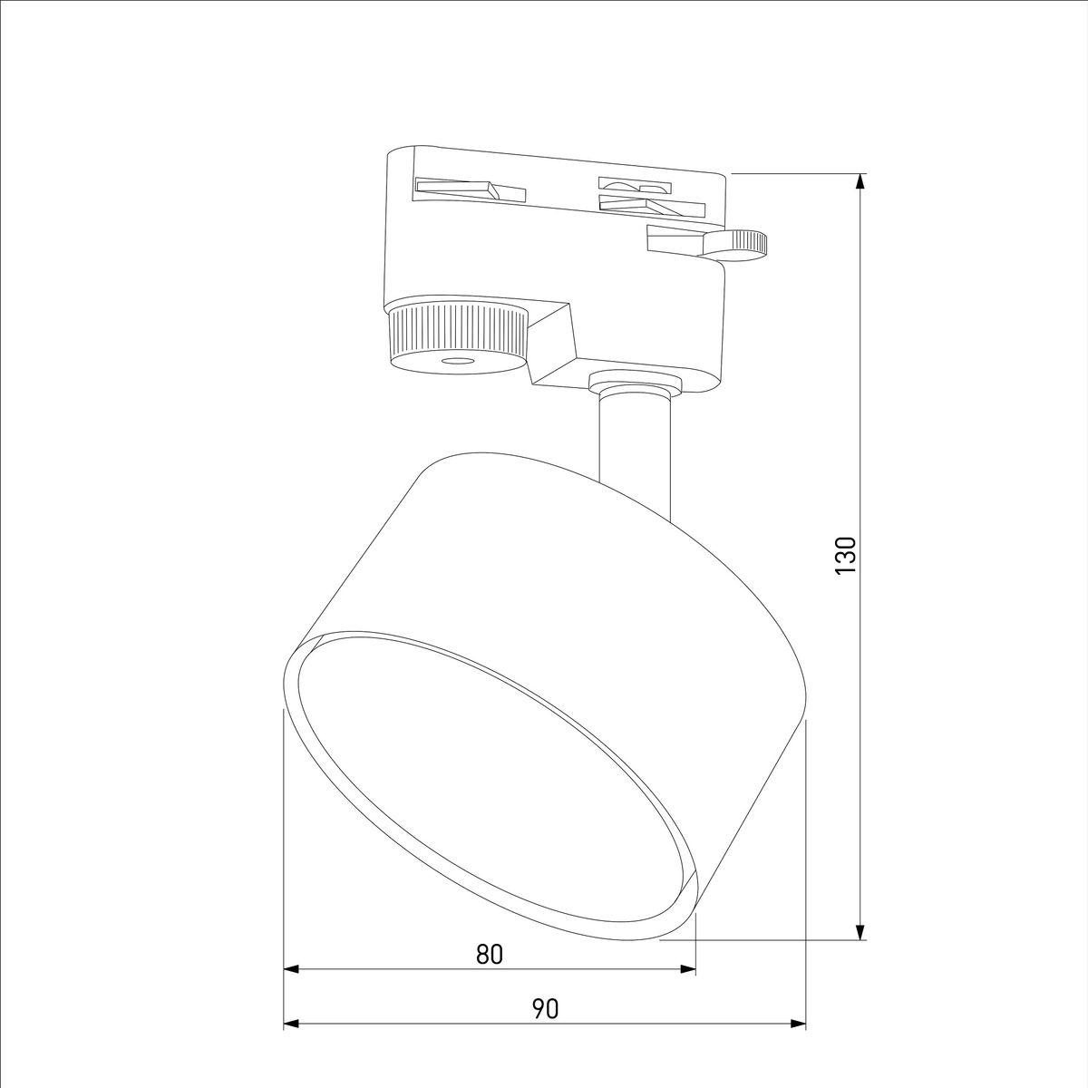 трековый светильник tk lighting 4398 tracer black
