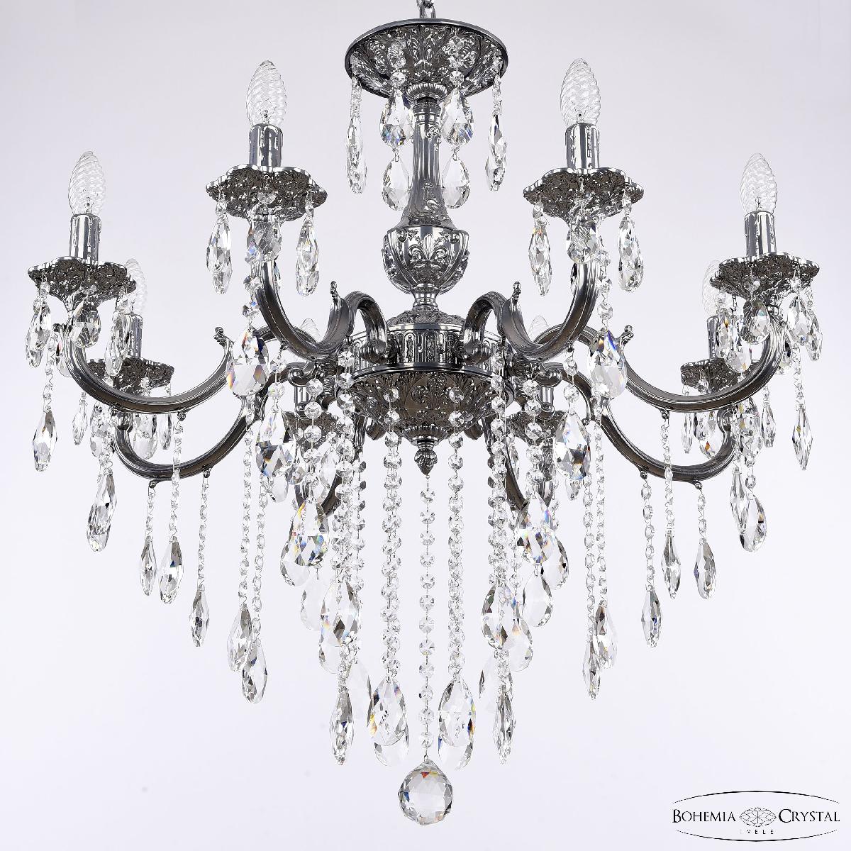 подвесная люстра bohemia ivele crystal al78101/8/250 b cg