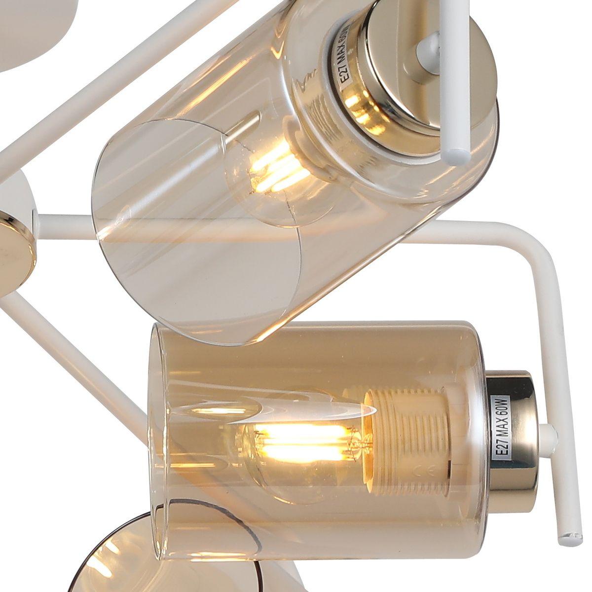 потолочная люстра illumico il8248-6cou-79 wh gd
