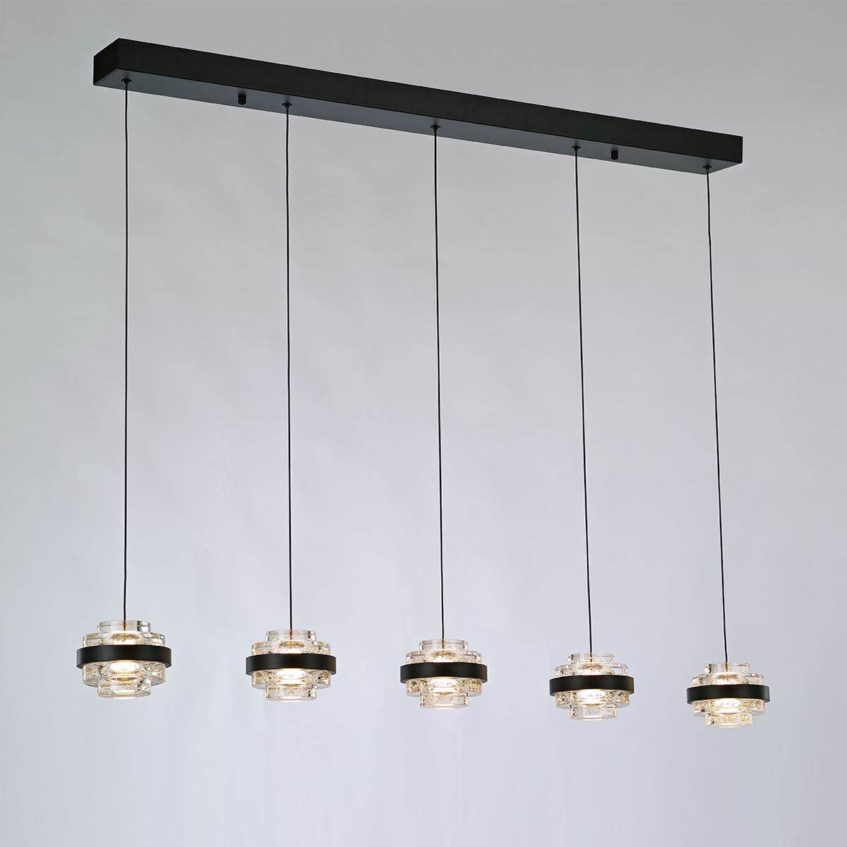 подвесная люстра delight collection indiana md22030002-5b black/clear