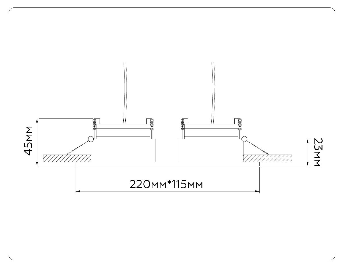 встраиваемый светильник ambrella light gx standard tech techno spot tn51920