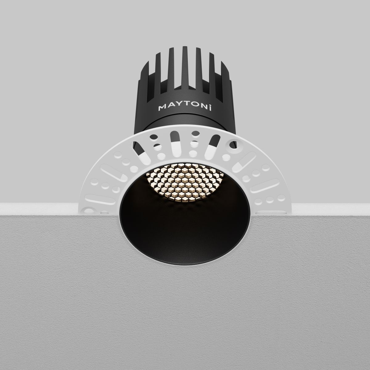 встраиваемый светильник maytoni dip dl122-15w-4k-trs-b