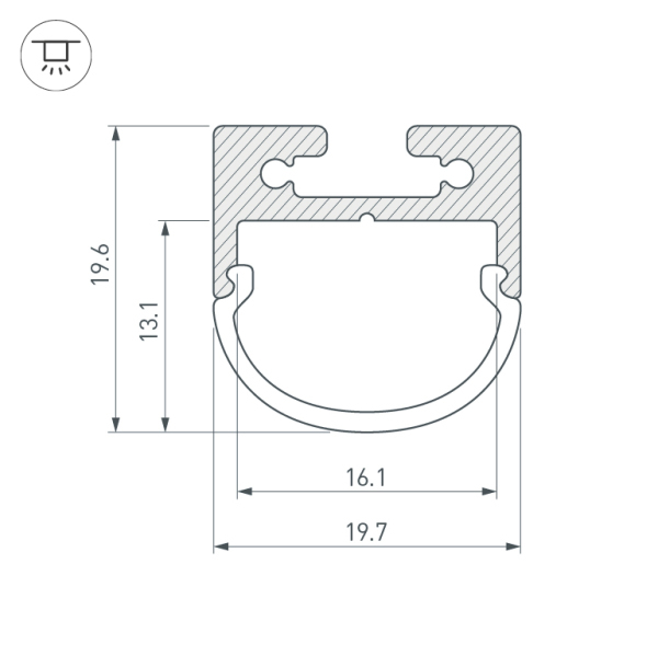 профиль arlight sl-line 025871