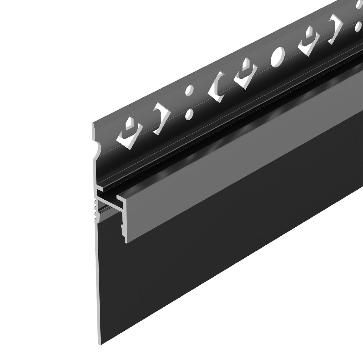алюминиевый профиль arlight arh-plintus-50-fantom-3000 black 052699