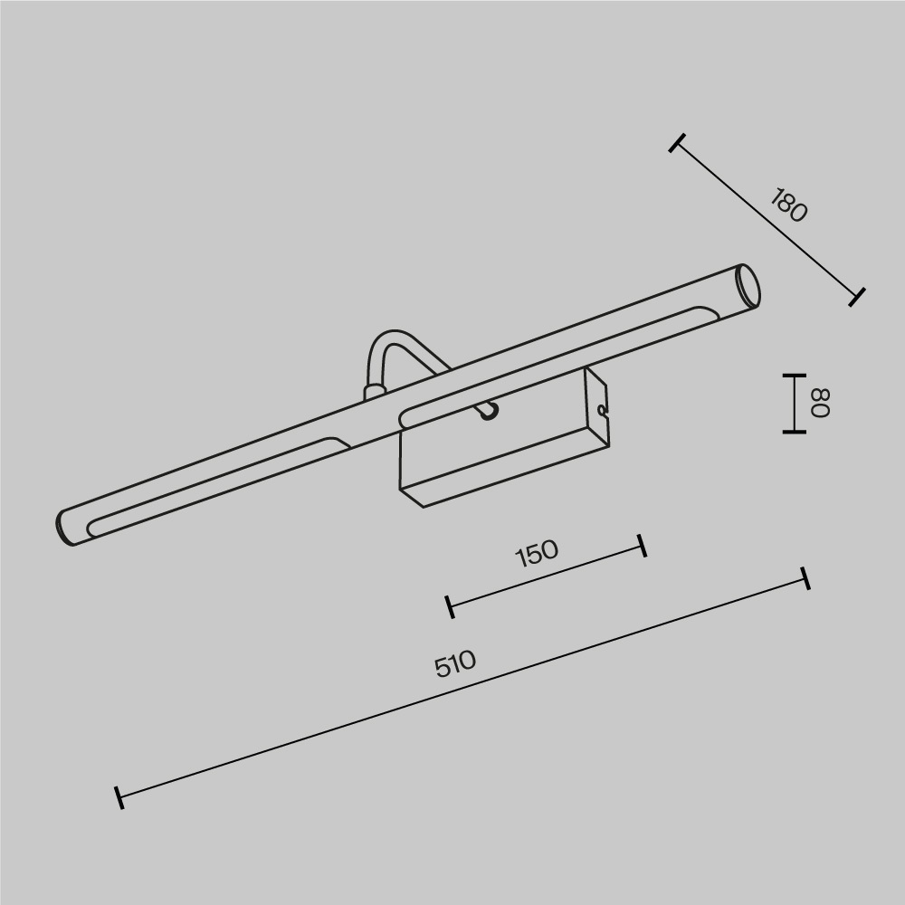 подсветка для зеркал maytoni twinkle mir266wl-l12ch4k