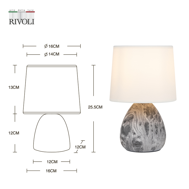 настольная лампа rivoli damaris 7037-501 б0053456
