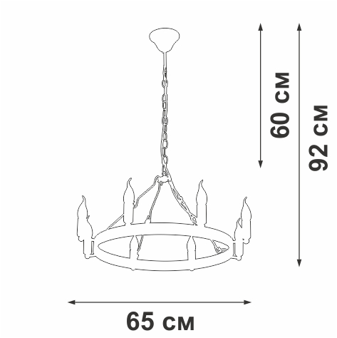 подвесная люстра vitaluce v3924-1/8