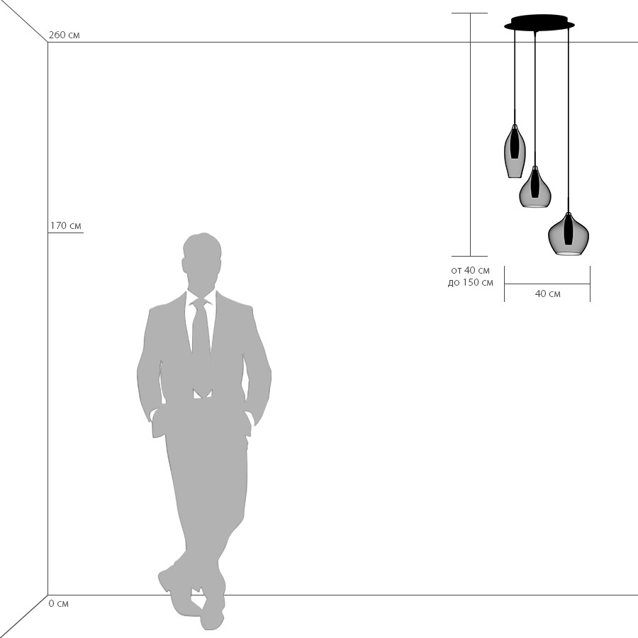 подвесная люстра lightstar pentola 803057