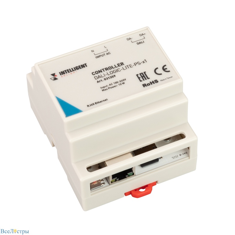 контроллер arlight dali-logic-lite-ps-x1 (230b, ethernet) 031359