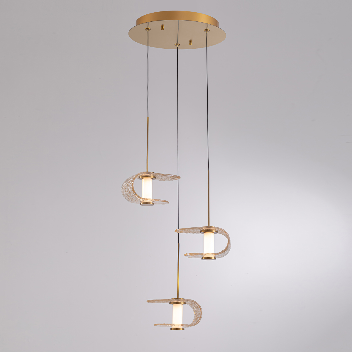 подвесной светильник delight collection md24020901-3a gold/cognac