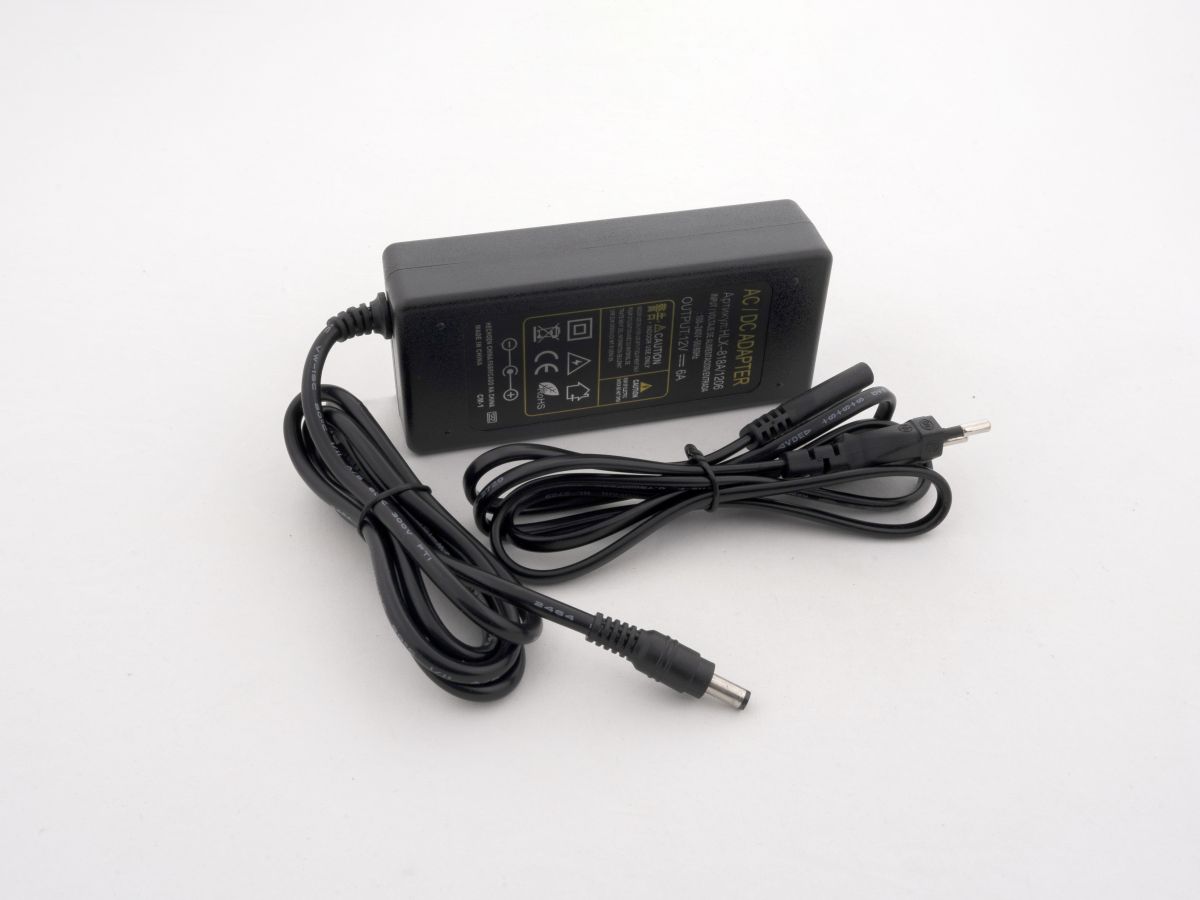адаптер leds power 6а 12в (72вт) 003245