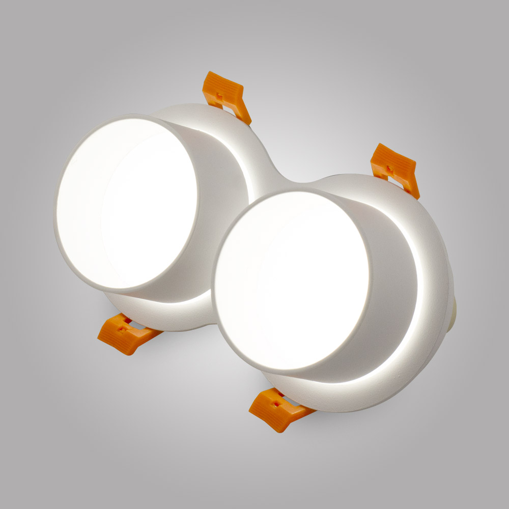встраиваемый светильник am group am472/2-wh