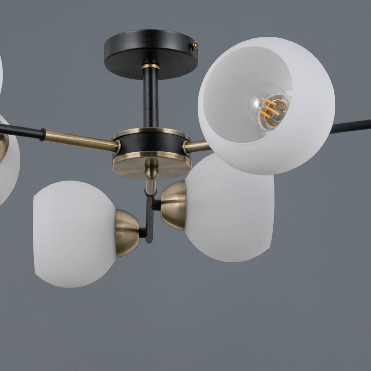 люстра на штанге illumico il0469-6csq-24 bk ab libra