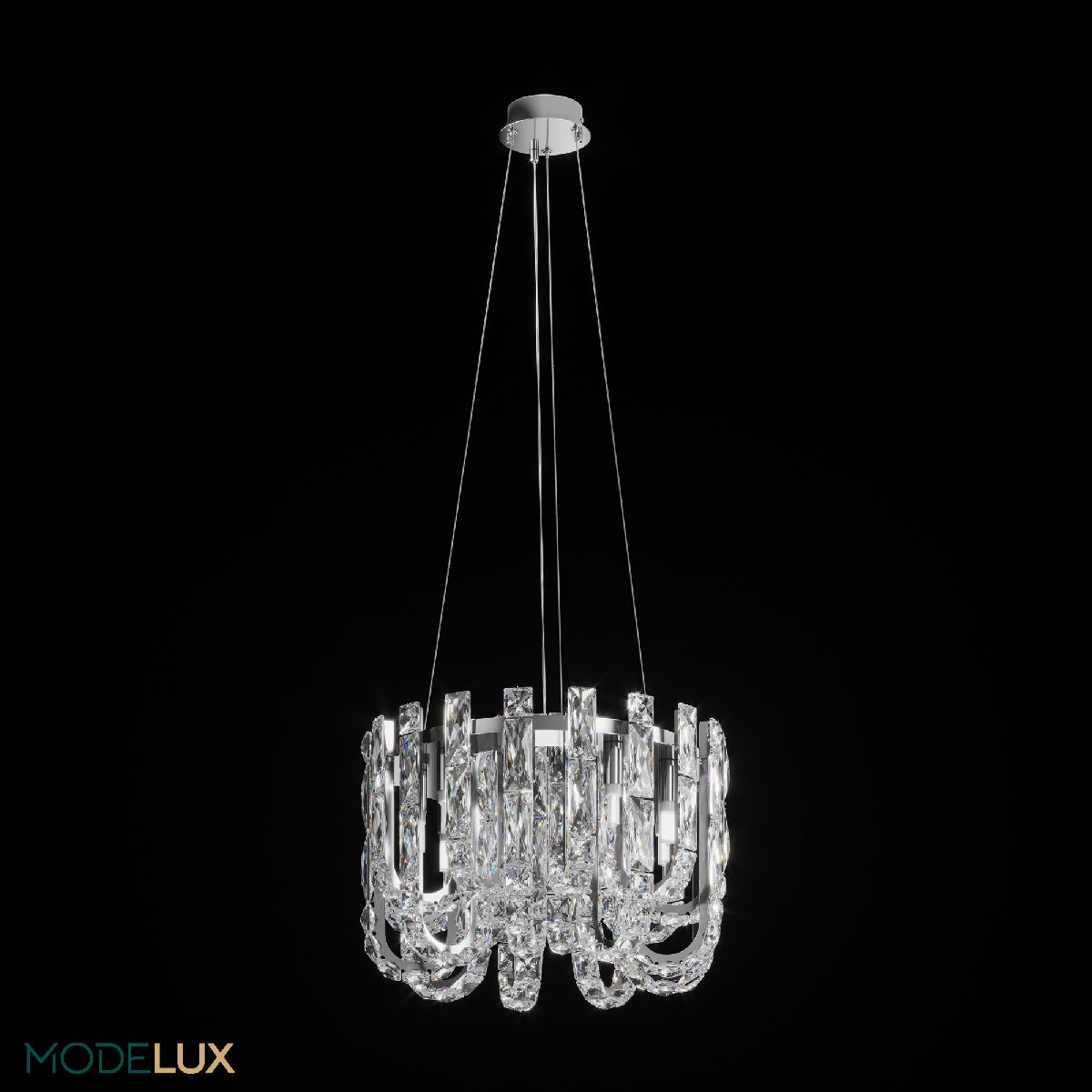 подвесная люстра modelux ml.6621.9 cr