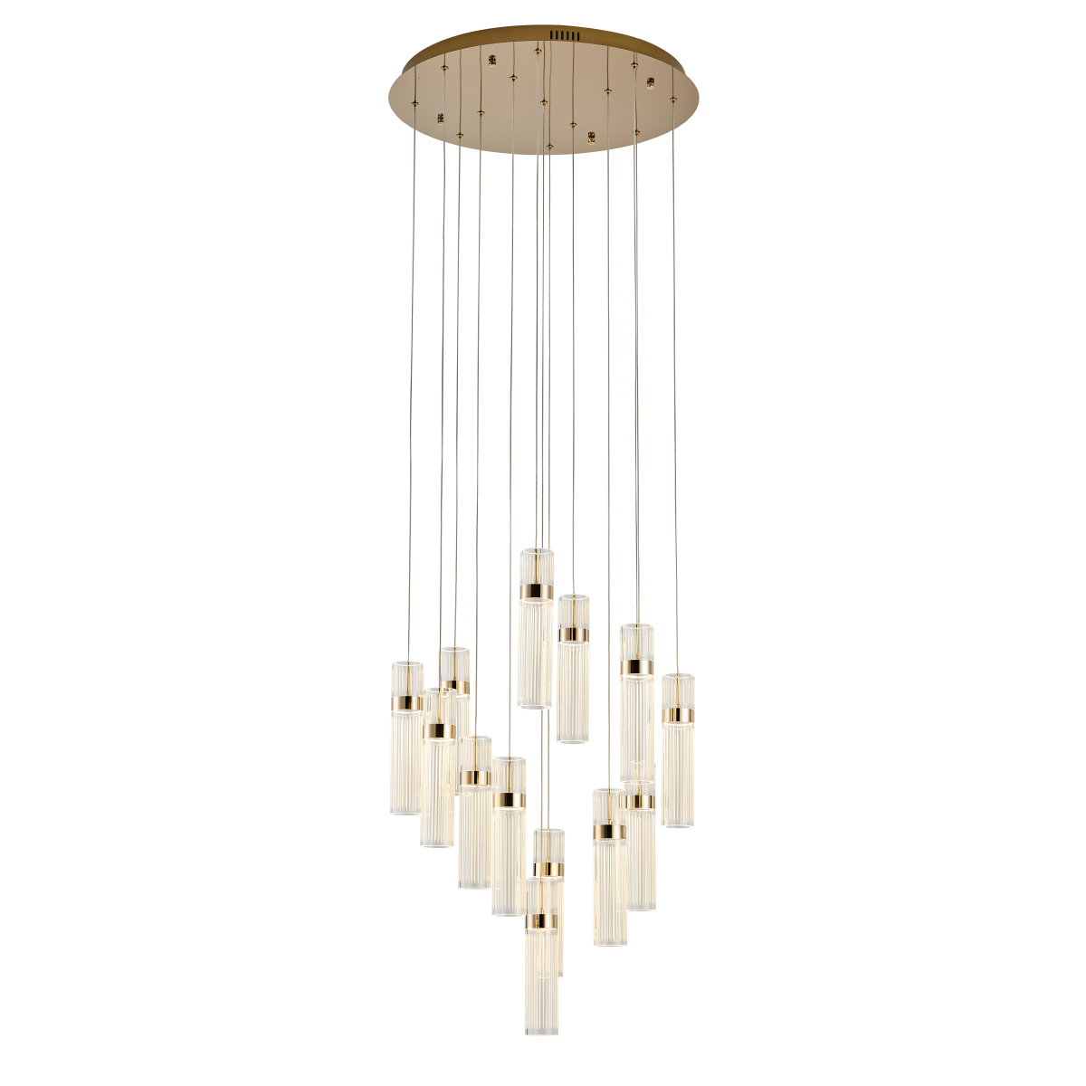каскадная люстра delight collection om2367-f13 french gold
