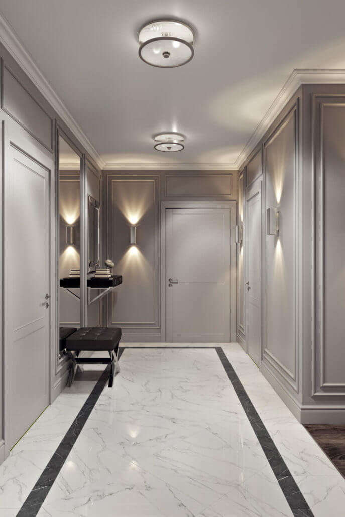 Дизайн коридора в квартире: какой освещение выбрать?