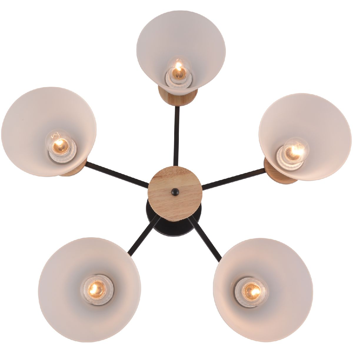 люстра на штанге reluce 01625-0.3-05 bk+wood