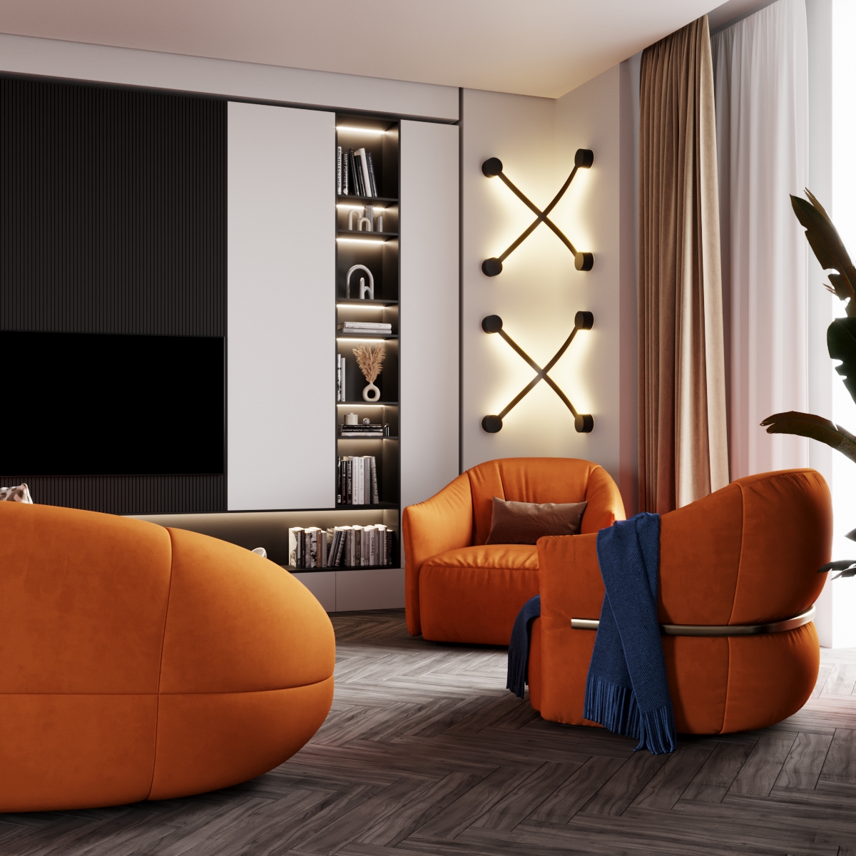 настенный светильник odeon light hightech stich 6667/12wl