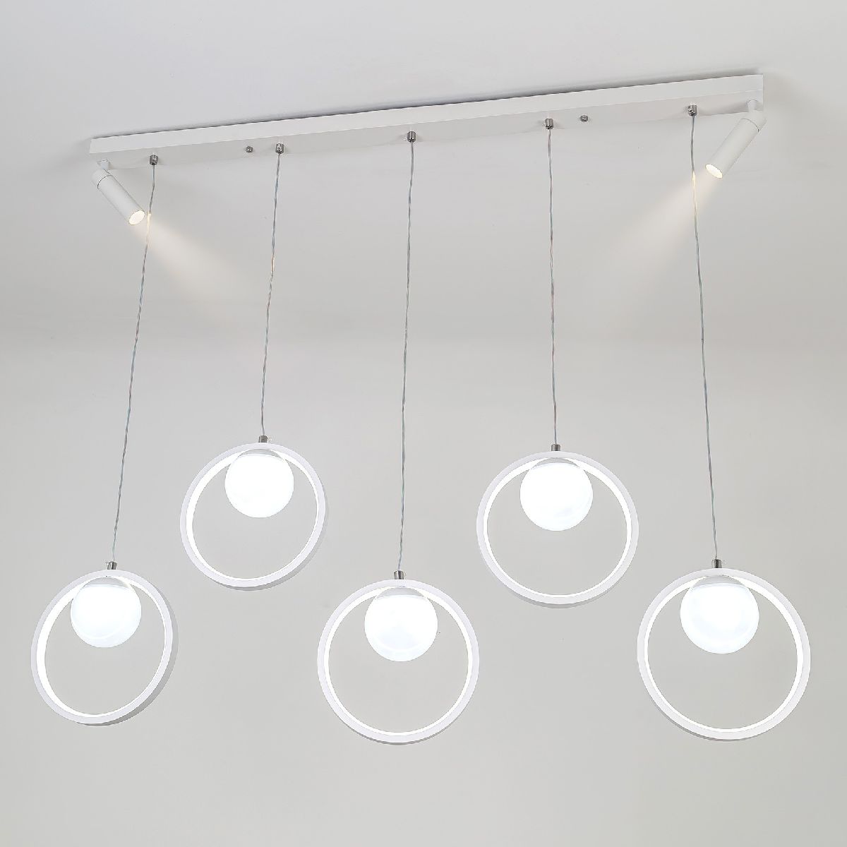 подвесная люстра led4u l7103-7 wт