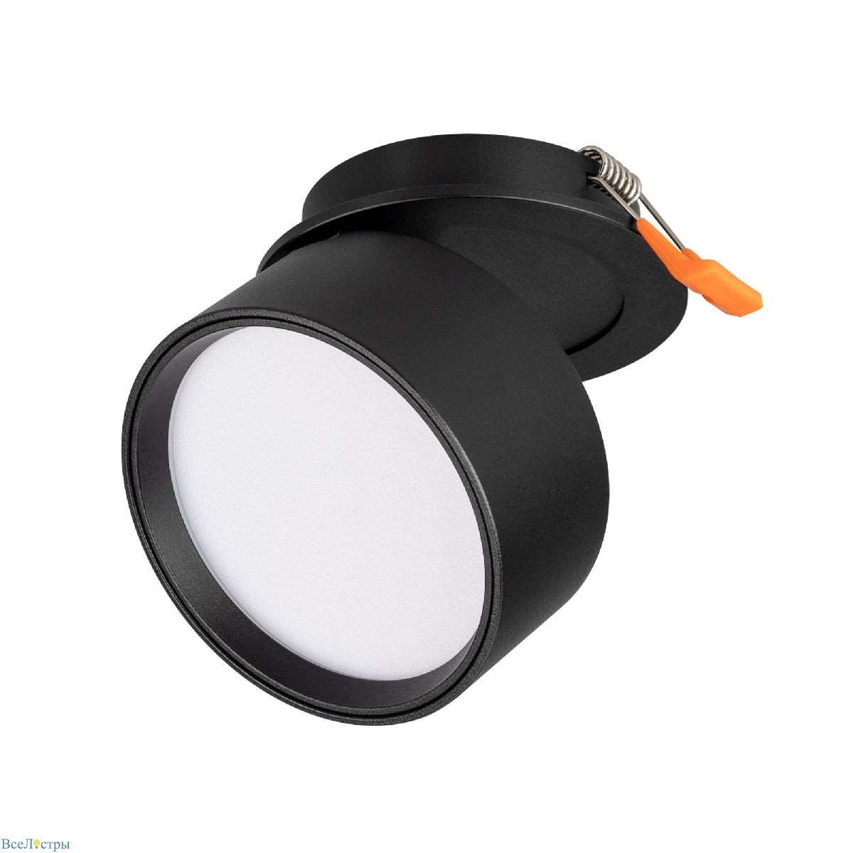 встраиваемый спот arlight lgd-pot-built-r85-12w warm3000 (bk, 100 deg, 230v) 045776