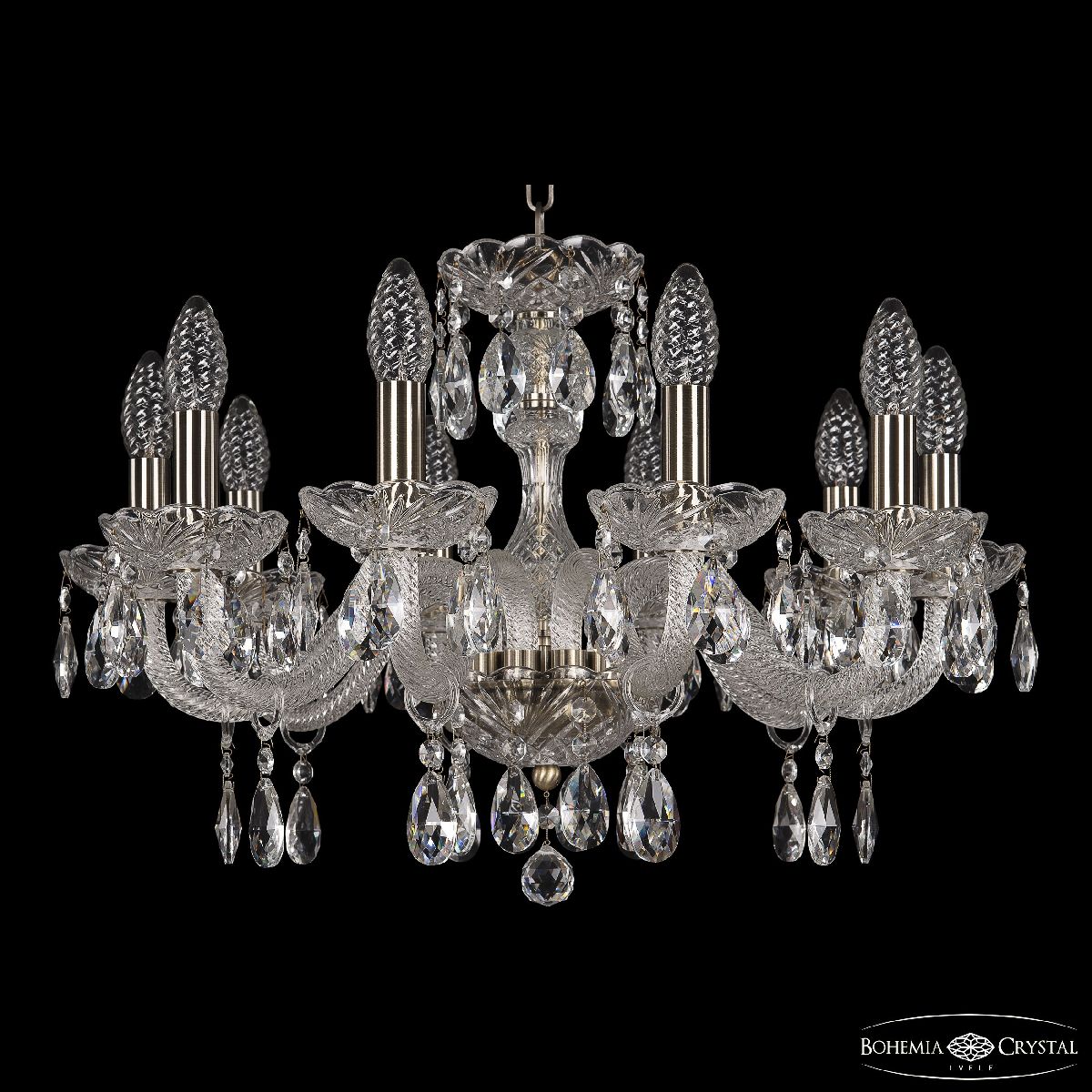 подвесная люстра bohemia ivele crystal 117/10/195 pa