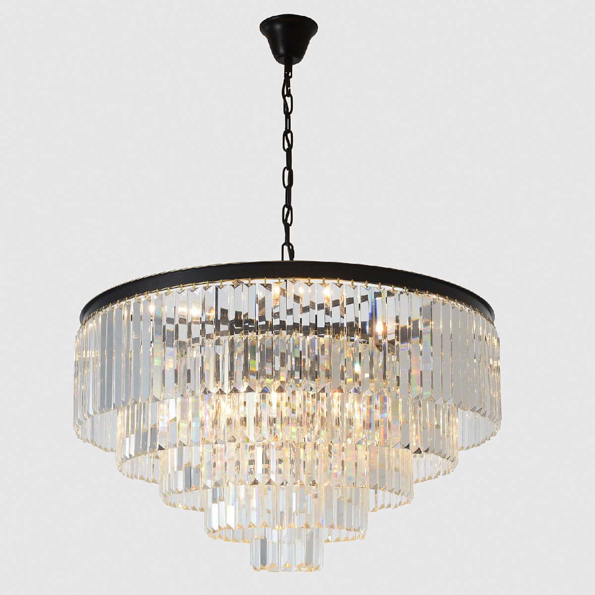подвесная люстра crystal lux maxime sp13 black