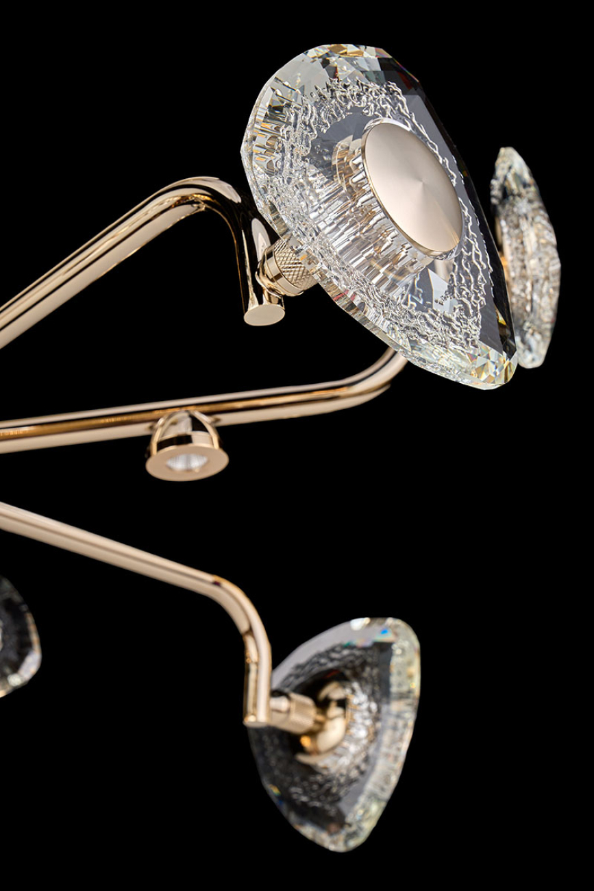 подвесная люстра iris le7913/10g gold