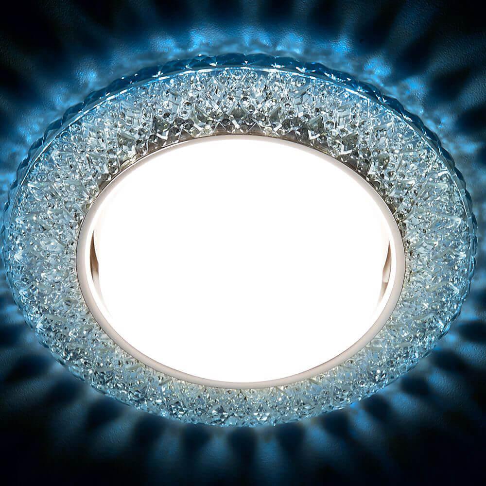 встраиваемый светодиодный светильник ambrella light gx53 led g298 cl/cld