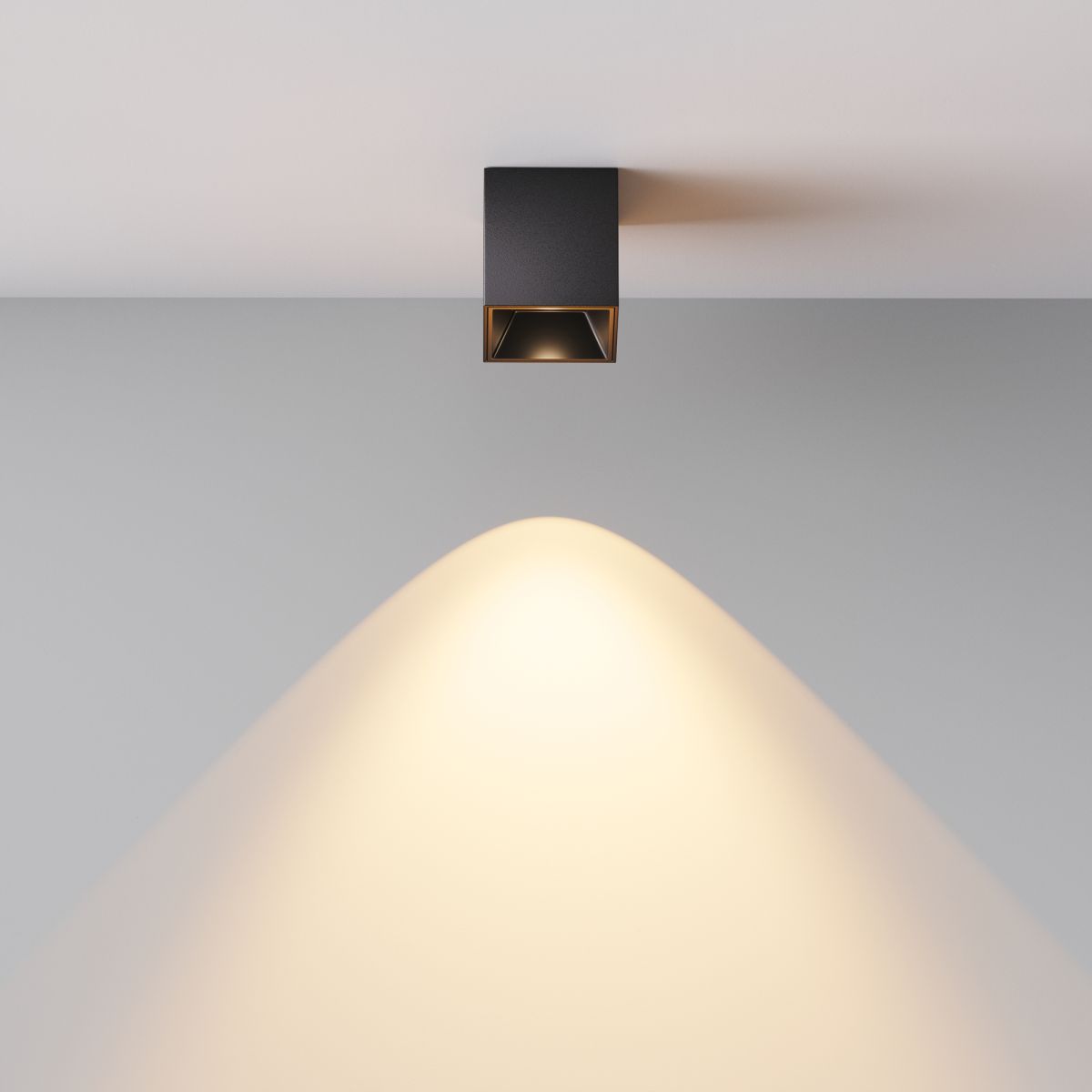 накладной светильник maytoni alfa led c064cl-5w2.7k-sq-b