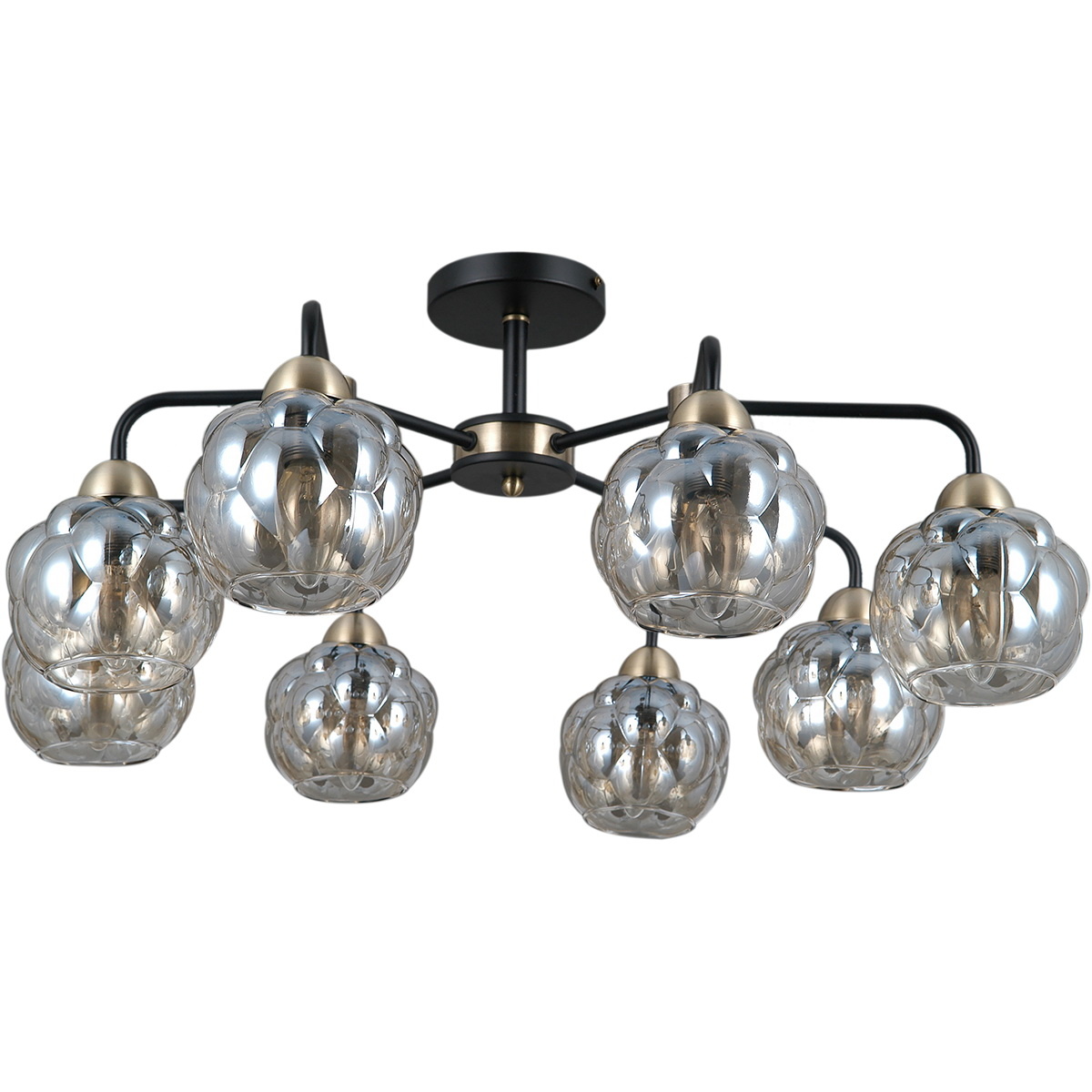 люстра на штанге illumico il0447-8csq-79 bk