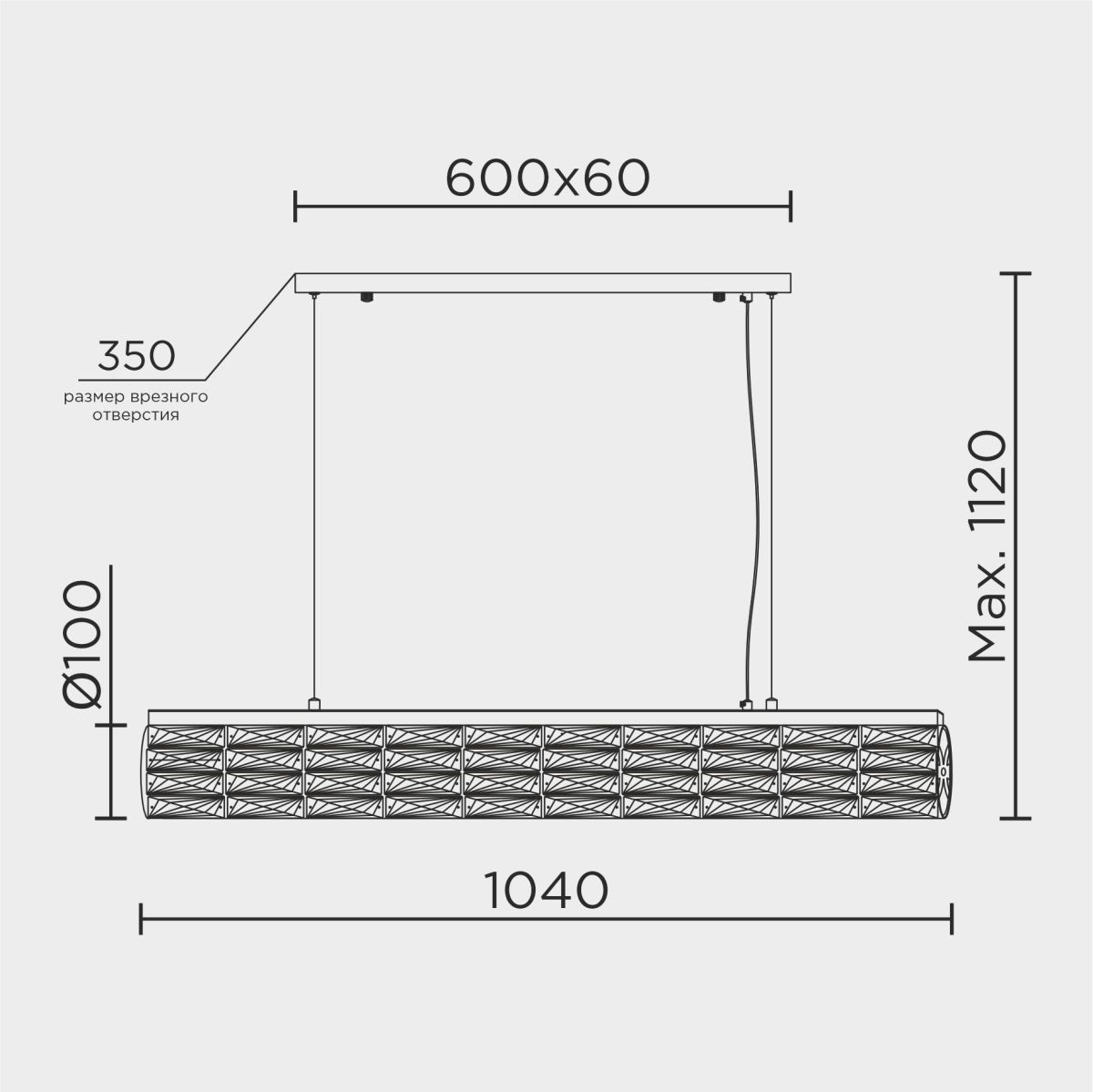 подвесной светильник modelux ml.342.1040 cr
