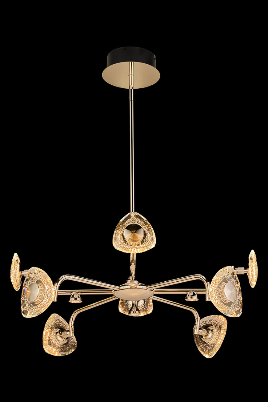 подвесная люстра iris le7913/8g gold