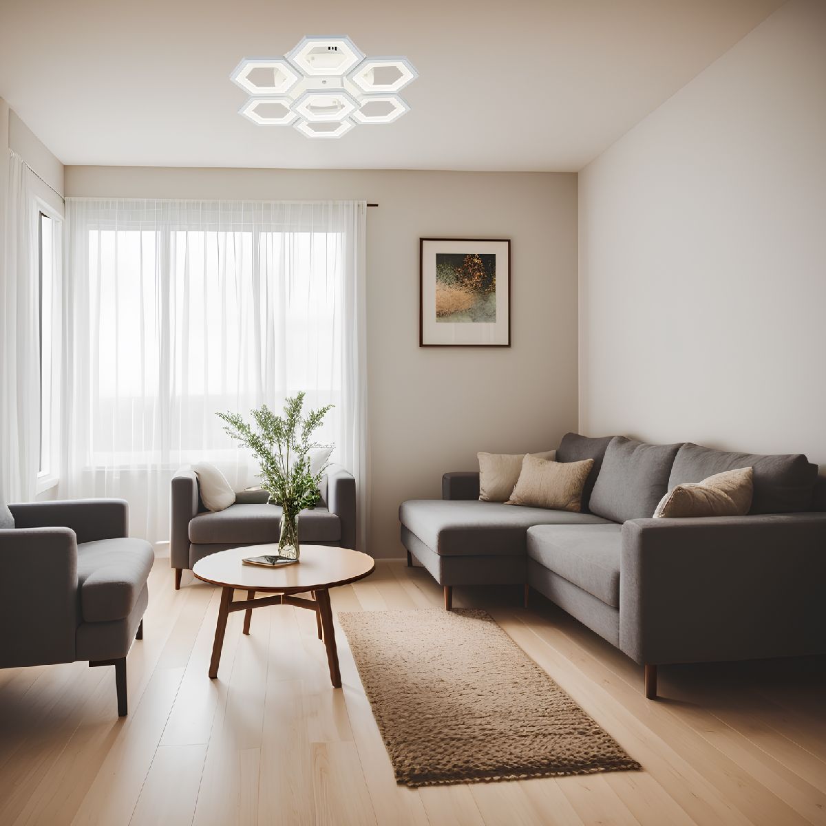 потолочная люстра escada hexagon 10204/7led
