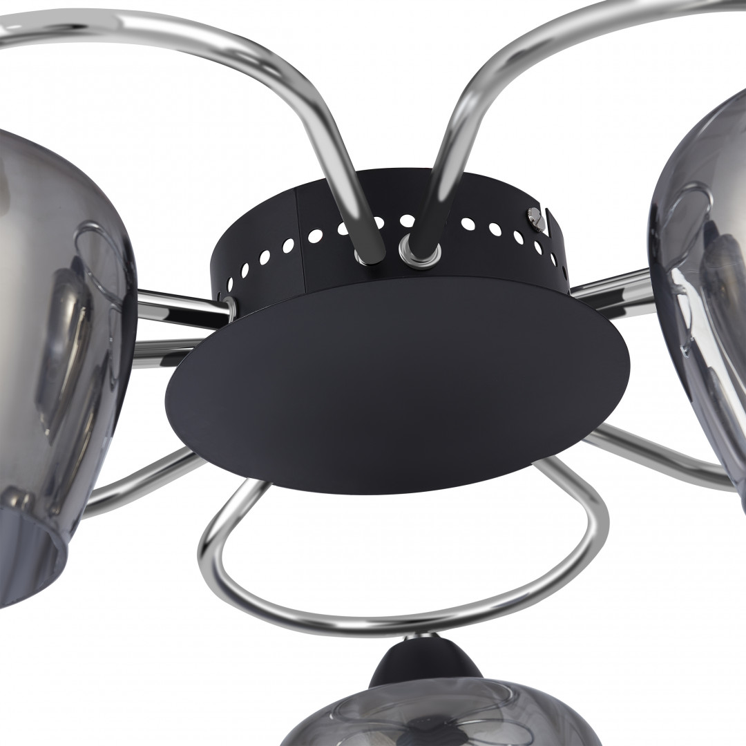 потолочная люстра arte milano amalfi 321508/5 cr+bk