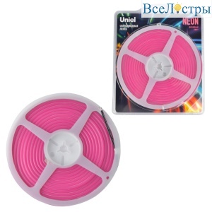 ULS-N01-2835-120LED/m-6mm-IP67-DC12V-9W/m-5M-PINK блистер