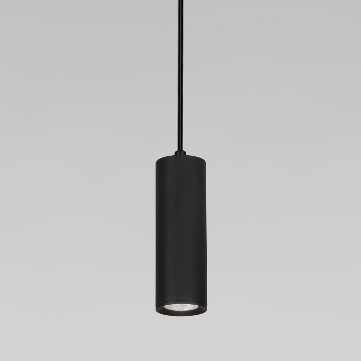 подвесной светодиодный светильник elektrostandard base 50246 led 7w 4000k черный a064184